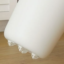 IBASETOY Small Wheels For Projects Plastic White Smooth Movement Home Use