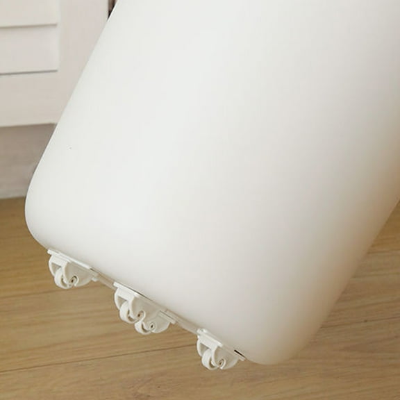 IBASETOY Small Wheels For Projects Plastic White Smooth Movement Home Use