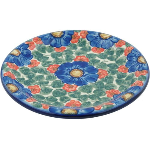 Polmedia Flowers in Bloom Polish Pottery Decorative Plate