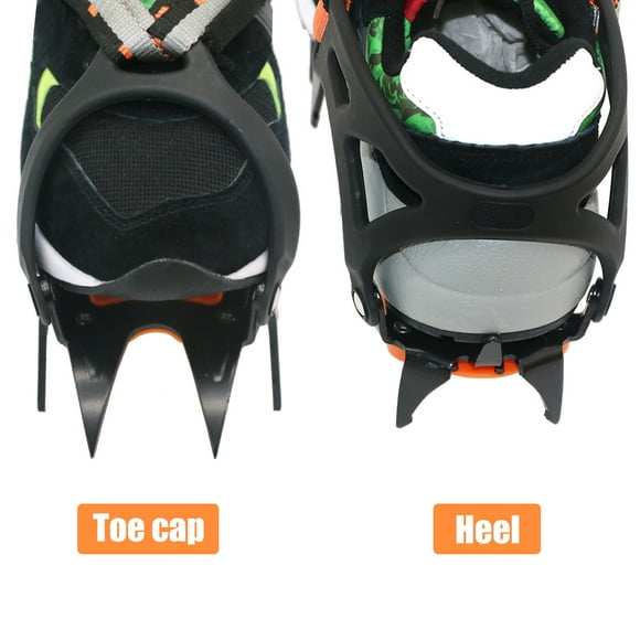 Tracción 12 Dientes Crampones De Hielo Zapatillas De Bota De Nieve De Invierno Con Picos De Hielo De Hielo De Hielo Tacos De Tracción De Nieve