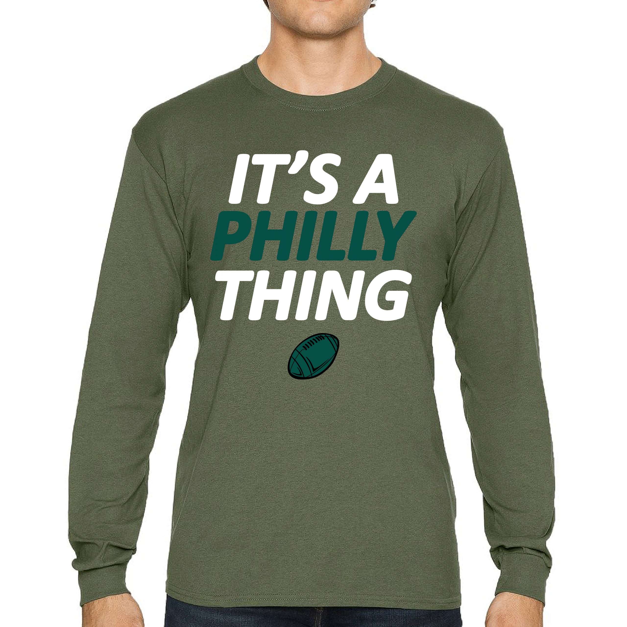  It's a Philly Thing Funny Women's Long Sleeve T-Shirt  Philadelphia Birds Fan Champions City of Brotherly Love Football Fly :  Sports 