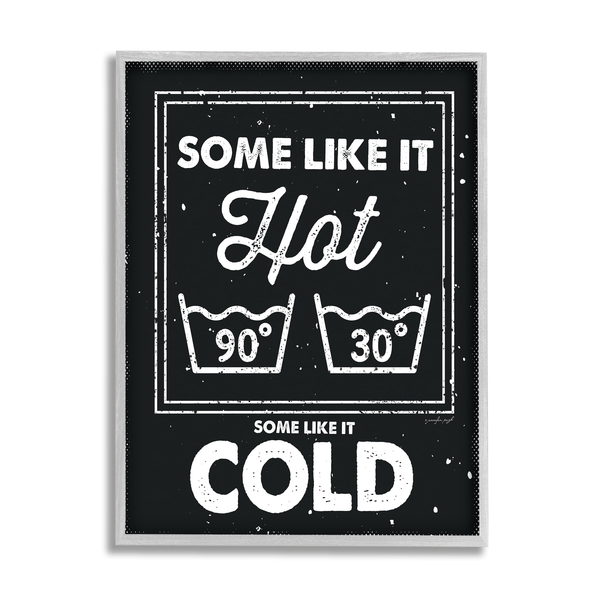 Stupell Industries Some Like It Hot Phrase Family Laundry Humor ,11 x 14,Designed by Jennifer Pugh
