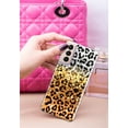 thumbnail image 3 of FINCIBO Soft TPU Clear Case Slim Cover for Samsung Galaxy S22 6.1" 2022 (NOT FIT Galaxy S22+/S22 Plus 6.5" 2022/Galaxy S22 Ultra 6.8" 2022), Yellow Glitter Black/White Leopard & Black/Yellow Leopard, 3 of 3