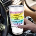 thumbnail image 6 of Swaybox Thank You Gifts Tumbler 20OZ 1PC, Retirement, Teacher, Employee, Nurse Appreciation, Farewell, Graduation Present Cup, White, 6 of 7
