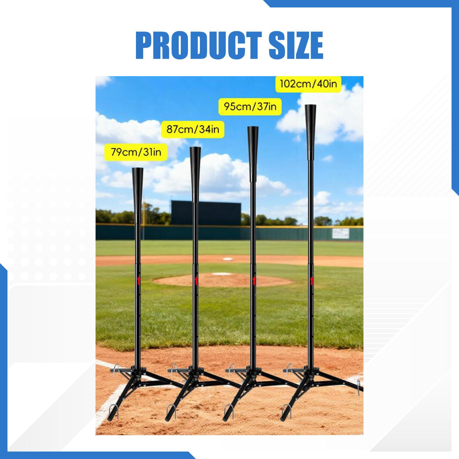 GARENDE Baseball Batting Tee Adjustable Backyard Nonslip Tripod Softball Hitting Tee