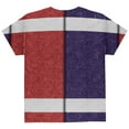 thumbnail image 2 of Fantasy Football Team Navy and Red All Over Youth T Shirt Multi YXL, 2 of 2
