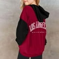 thumbnail image 4 of Girls 2 Piece Outfits Girls Sets Girls' Autumn And Winter Letter Printed Pocket Round Neck Long Sleeved Pants Hooded Sweatshirt Set, 4 of 6