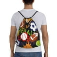 thumbnail image 2 of Bingfone Balls Drawstrings Backpacks Bags For Men Women Gym Drawstrings Bag, 2 of 9