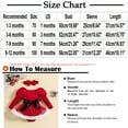 thumbnail image 3 of Odeerbi Infant Girls Fall Winter Christmas Romper Jumpsuit Baby Infant Puff Long Sleeve Tulle Dress Christmas Bubble Sleeve Frayed Mesh Skirts Infant Clothes Red, 3 of 6