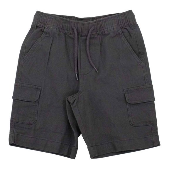 Bermuda George para Niño Gabardina Cargo con Jareta Gris Talla 6