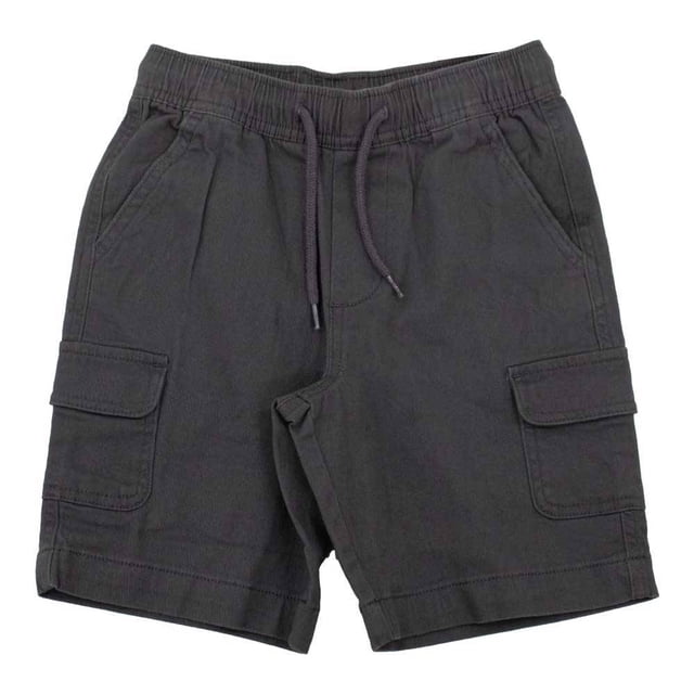 Bermuda George para Niño Gabardina Cargo con Jareta Gris Talla 6
