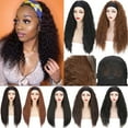 thumbnail image 1 of Benehair Afro Yaki Straight Synthetic Hair Wig Curly Headband wig styles None Lace Front Wigs for Black Women, 1 of 5