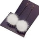 thumbnail image 1 of Gancho para la oreja Regalos de aniversario Decoraciones para dama Pendiente de gota de bola Accesorios populares Patrón largo Pendientes Ropa, zapatos y accesorios Miscelánea Pelota larga/blanca Qarigey AP010347-01B, 1 of 6