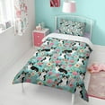 thumbnail image 4 of Corgi Dog and Flowers Duvet Cover and Pillowcase Set for Single Bedding, Bedroom Accessories for Kids Teens, 4 of 5
