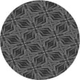 thumbnail image 1 of Ahgly Company Indoor Round Patterned Platinum Gray Area Rugs, 3' Round, 1 of 6