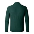 thumbnail image 5 of WRKEKC Men's Quarter Zip Pullover Sweater Mock Neck Solid Color Ribbed Knit Comfortable Long Sleeve Soft Warm Winter Casual Regular Fit Everyday Knitted Top, 5 of 6