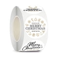 thumbnail image 1 of 500PCS Christmas Stickers Labels Black & Gold Designs Christmas Gift Tags for Winter Party Decor, 1 of 5