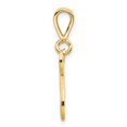 thumbnail image 2 of Diamond2Deal 14K Yellow Gold Script Filigree Letter N Initial Pendant for Women, 2 of 5