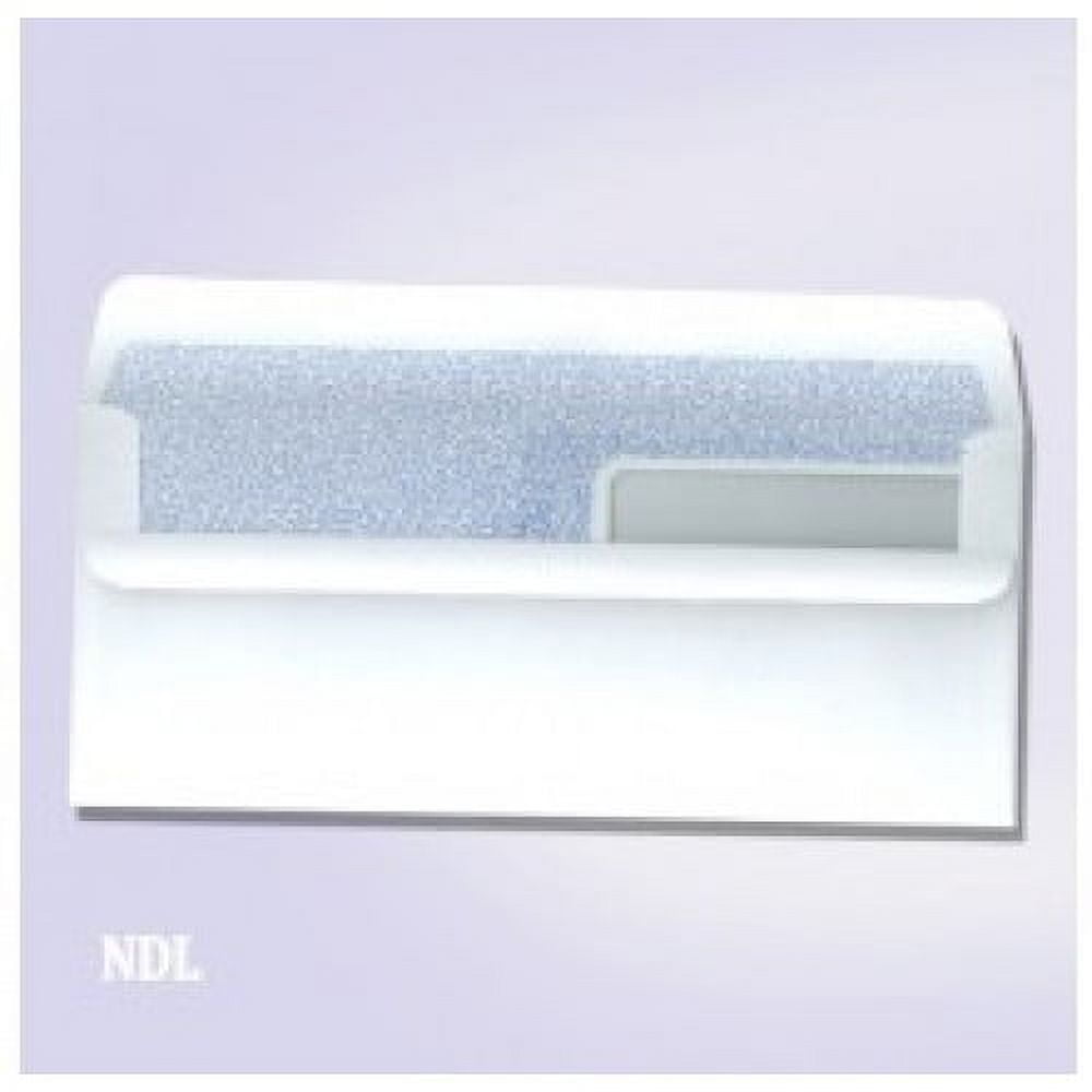Next Day Labels Double Window Envelopes, 8-5/8" x 3-5/8", White, 500 Count
