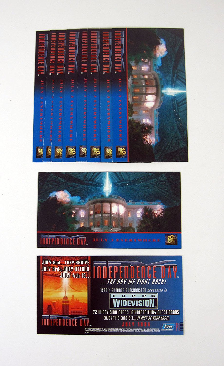 ID4 Widevision Promo Card Nm/Mt 1996 Topps Independence Day P1 