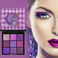 thumbnail image 2 of Paleta de maquillaje Rebellious Girl de 9 colores con sombras de ojos perladas, mate y color tierra, con purpurina y cisne negro., 2 of 7