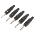 thumbnail image 4 of Tachiuwa 5x 4mm Banana Plug Connector High Quality Male Solderless Screw Stackable Banana black, 4 of 7