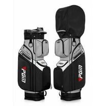 Black Nylon Unisex Golf Bag Lightweight Impact Resistant 14 Way Divider Cart Bag