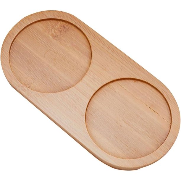 Dispensador de jabón de bambú, bandeja para servir, bandeja para tocador, bandeja para cocina, tocador, porta joyas, porta cosméticos, organizador de perfumes, maquillaje y joyas.