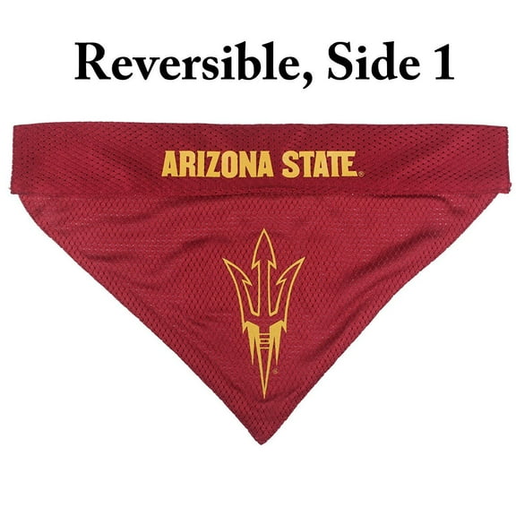 Pets First Collegiate Arizona State Reversible Bandana -Home & Away Mesh & Premium Embroidery For Dogs & Cats