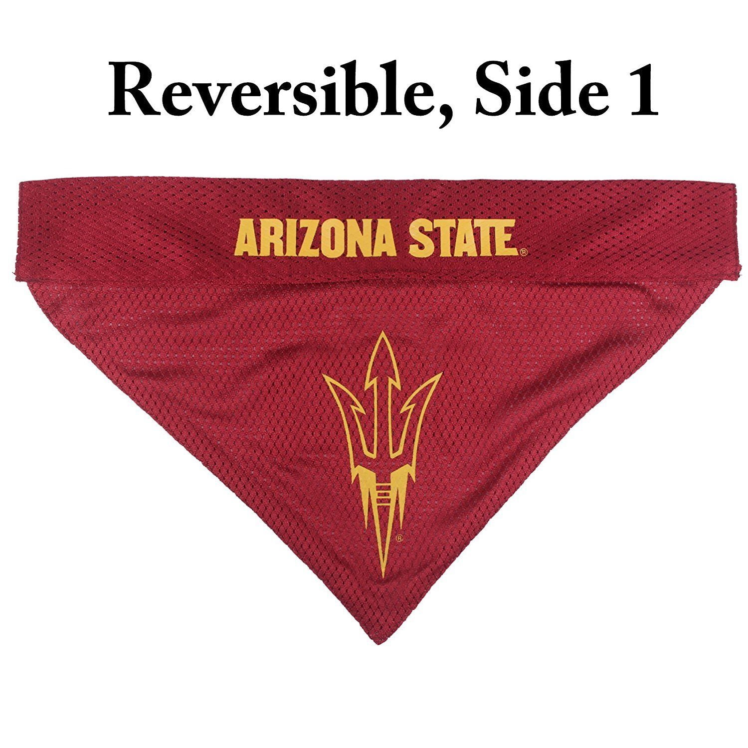 Pets First Collegiate Arizona State Reversible Bandana -Home & Away Mesh & Premium Embroidery For Dogs & Cats