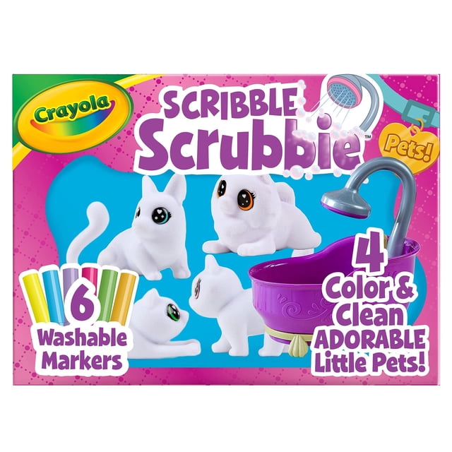 Crayola Scribble Scrubbie Pets Tub Set 2.0, Juguetes para ni Crayola Crayola