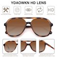 thumbnail image 6 of YDAOWKN Aviator Sunglasses for Womens Retro Trendy Sunglasses UV400 Protection, 6 of 6