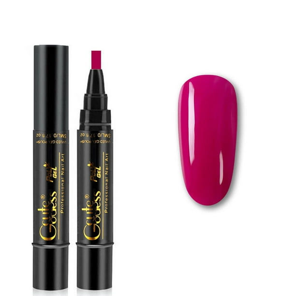 Lápiz de gel para uñas, gel para uñas en lápiz, no requiere aceite ni capa superior para niñas, para dibujo de uñas artísticas, lápiz de esmalte de 5 ml