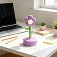 thumbnail image 5 of Cute Flower Night Light Mini Flower Lamp Portable LED Bedside Table Lamp Battery Operated Warm Glow for Kids Room Bedroom Desk Decor Gift, 5 of 6