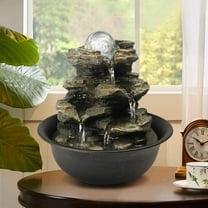Watnature 8" Indoor 4-Tier Cascading Tabletop Fountain