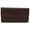 Brown, variant on Women's Genuine Leather RFID Trifold Checkbook Slim Wallet for Ladies