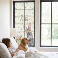 thumbnail image 2 of Happy Easter Window Privacy Film, Spring Bunny Easter Eggs Floral Beige Wood Static Cling UV Sun Blocking Tint Film Heat Control Windows Films for Bedroom Bathroom, Window Stickers 23.6"x59", 2 of 7