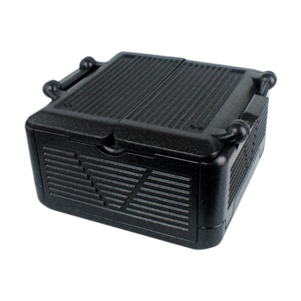 Nevera portátil para acampar, con aislamiento, plegable, multiusos, ligera, de espuma M negro