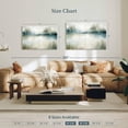 thumbnail image 4 of Elephant Stock Still Evening Waters I Wall Art - Horizontal Canvas Wall Art - Living Room Wall Decor - Abstract Canvas - Beige And Blue Decor By Carol Robinson - 39" x 26", 4 of 8