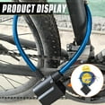 thumbnail image 2 of ZHZFKQ Bike Lock，High Decibel Bike Alarm，Waterproof and Dustproof Cable Lock with Key，Blue, 2 of 7