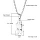 thumbnail image 5 of Collar con colgante de robot Yashi estilo hip hop urbano Acero inoxidable unisex 30306, 5 of 5