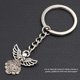 thumbnail image 4 of Llavero con colgante de ángel deseo sincero exquisita llave con colgante de ángel 50 piezas de plata con connotaciones propicias aleación de zinc para regalo ANGGREK  Otros, 4 of 8