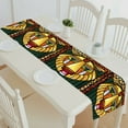 thumbnail image 1 of EREHome Chemin de table Lions dans le Vitrail dans le Cadre Nappe Nappe de table à Thé 14x72 Pouces, 1 of 1