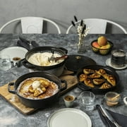 Staub 4 Piece Matte Black Stackable Cast Iron Cookware Set