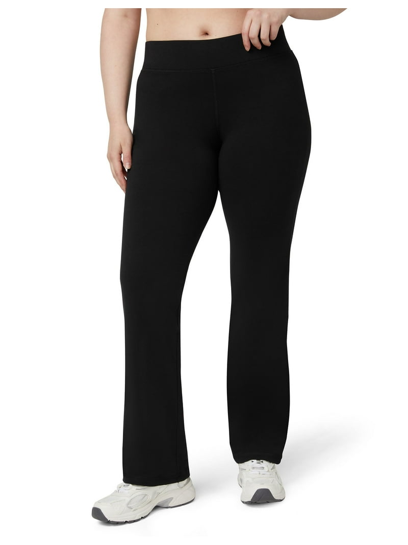 No nonsense Women's Flared Yoga Pants Wide Waistband Leggings