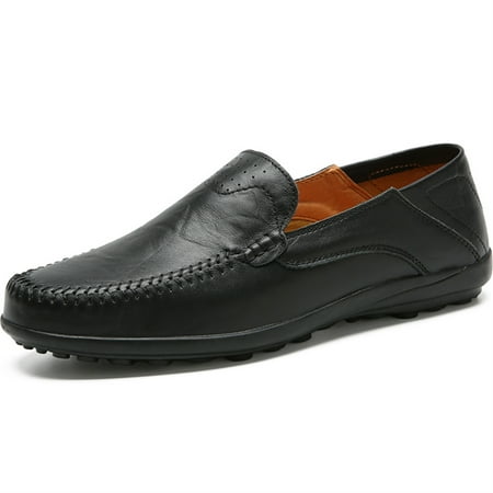 

GHFKKB Men s Casual Leather Loafers Slip On Loafer Shoes