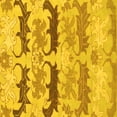 thumbnail image 1 of Ahgly Company Indoor Square Abstract Yellow Modern Area Rugs, 3' Square, 1 of 4