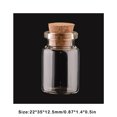 thumbnail image 3 of Botellas de vidrio Ligero Corcho para el hogar Mini Botella de deseos transparente Varios tamaños DIY Pequeños viales Adornos Boda Vacaciones Almacenamiento y organización del hogar 22*35*12.5 Bewildely HA065042-03, 3 of 6