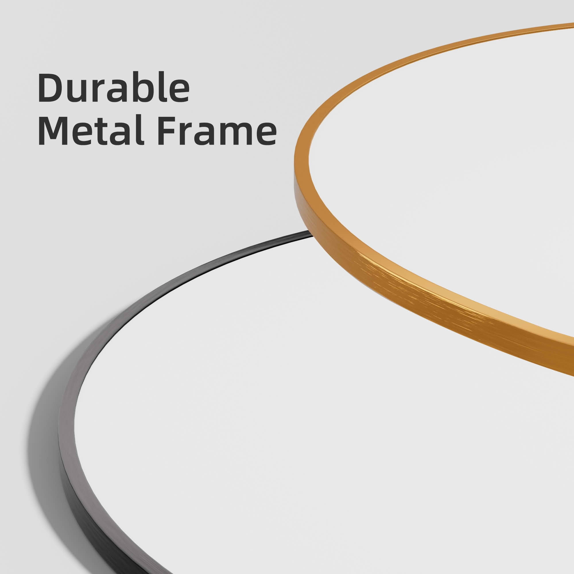 MAYEERTY 69x24x1 Inch Gold Thin Edge Aluminum Right Angle Arched Full Length Mirror with Stand for Bedroom