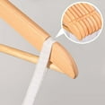 thumbnail image 3 of 10 Pack Wooden Hangers Solid Wood Coat Hangers with Rotating Hooks and Pant Bar for Shirts Jackets Dresses Suits Closet Organization Heavy Duty Clothes Hangers, 3 of 3